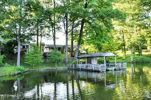 10991 High Rd, Hernando, MS 38632 - dock area featuring a water view and a gazebo