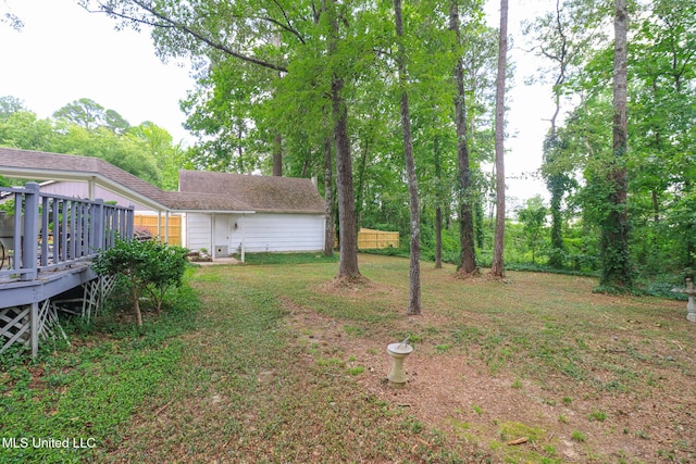 697 Country Place Dr, Pearl, MS 39208 - view of yard with a deck