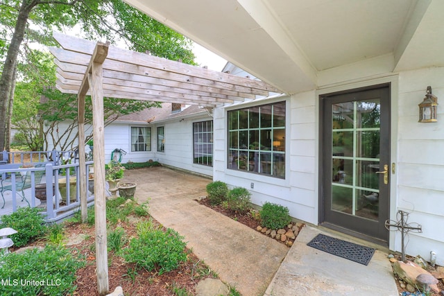 697 Country Place Dr, Pearl, MS 39208 - view of patio featuring a pergola
