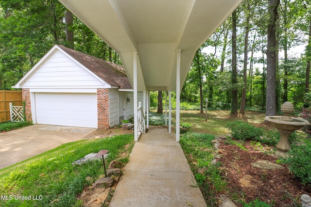 697 Country Place Dr, Pearl, MS 39208 - view of front of property with brick siding and a detached garage