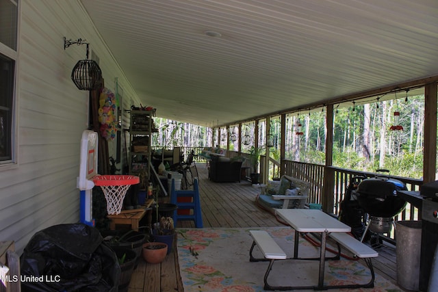 20507 Old Biloxi Rd, Vancleave, MS 39565 - view of wooden deck