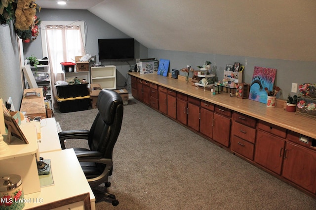 20507 Old Biloxi Rd, Vancleave, MS 39565 - carpeted office with lofted ceiling
