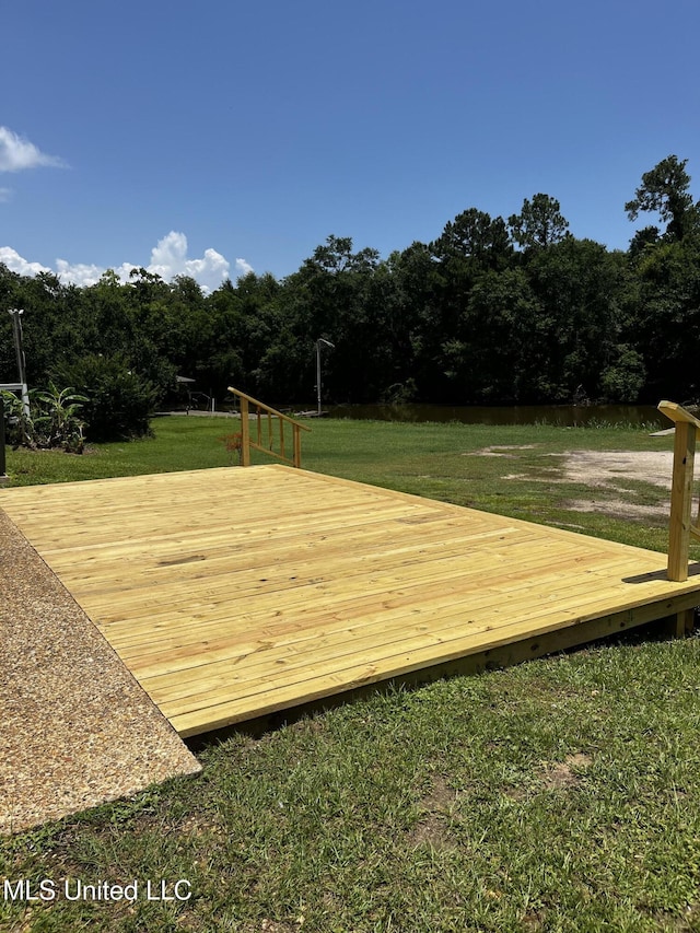 12 Bayou View Dr, Gulfport, MS 39507 - wooden terrace featuring a yard