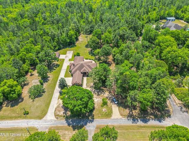 41 C G Evans Rd, Wiggins, MS 39577 - bird's eye view with a wooded view