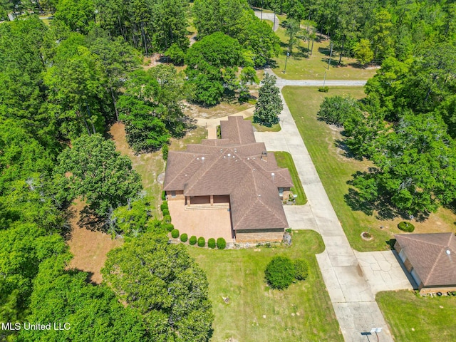 41 C G Evans Rd, Wiggins, MS 39577 - birds eye view of property