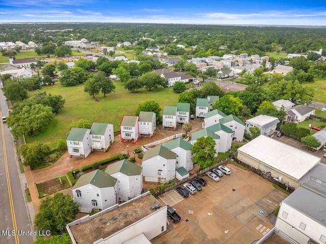 aerial perspective of suburban area