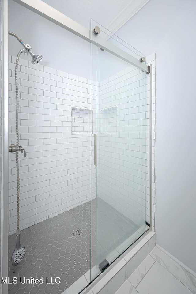 full bath with a stall shower