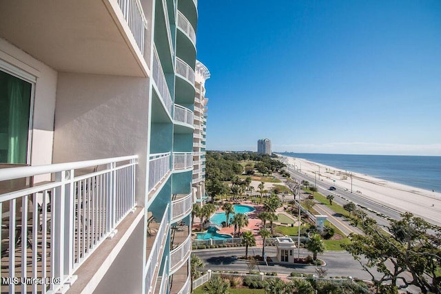 2230 Beach Dr Unit 808, Gulfport, MS 39507 - balcony with a water view