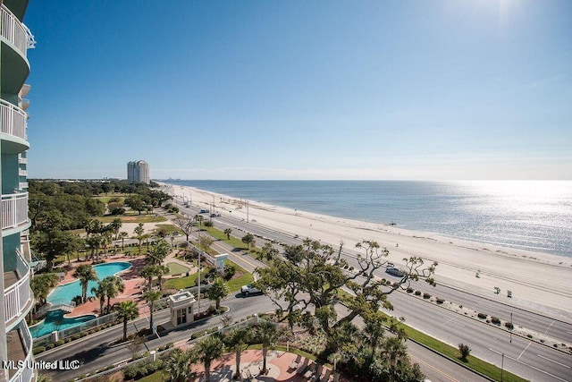 2230 Beach Dr Unit 808, Gulfport, MS 39507 - property view of water with a view of the beach