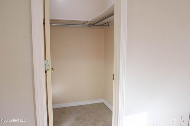 view of closet