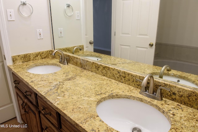 bathroom with vanity