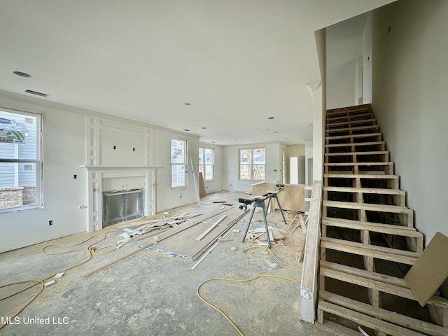 view of unfurnished living room