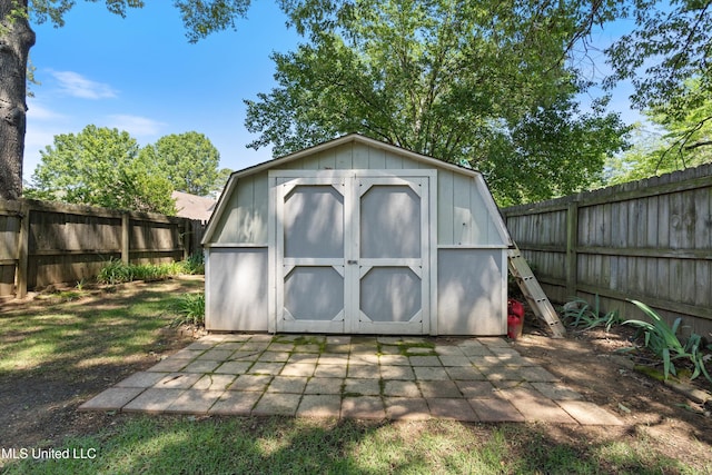453 Cherry Tree Ln, Southaven, MS 38671 - view of shed featuring a fenced backyard