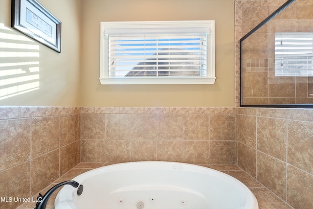 bathroom with a bathing tub