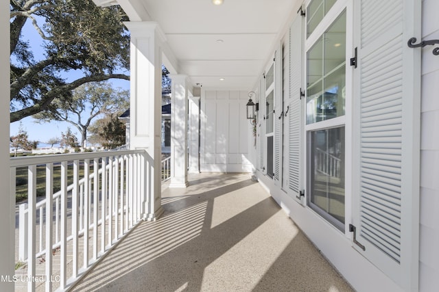 balcony with a porch