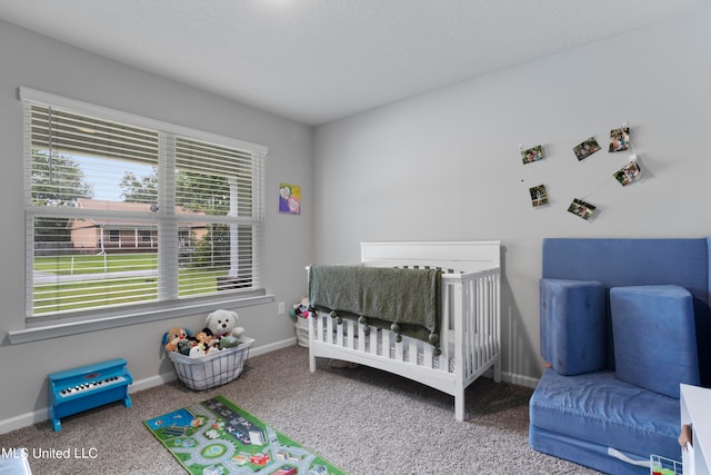 bedroom featuring carpet flooring