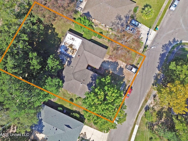 719 Holly Hills Dr, Biloxi, MS 39532 - view of property location with property boundaries highlighted