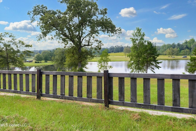 view of water feature