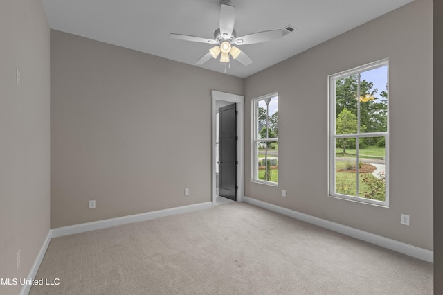 104 Westlake Cir W, Madison, MS 39110 - carpeted empty room with baseboards and a ceiling fan