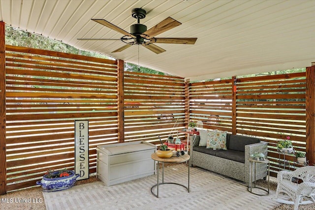 12661 Springridge Rd, Terry, MS 39170 - view of patio / terrace with a ceiling fan