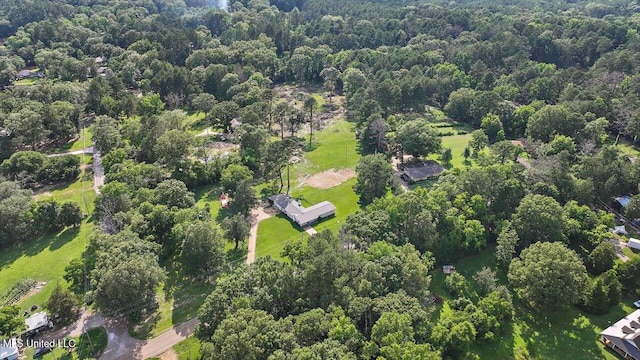 12661 Springridge Rd, Terry, MS 39170 - aerial overview of property's location featuring a heavily wooded area