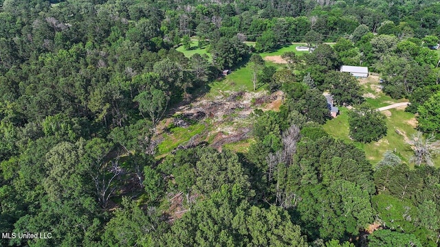 12661 Springridge Rd, Terry, MS 39170 - aerial view of property and surrounding area with a forest