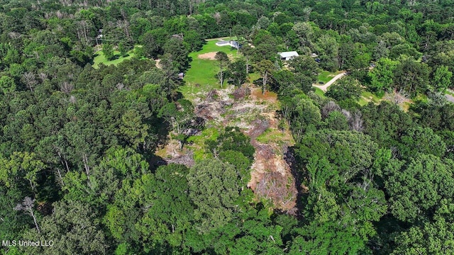 12661 Springridge Rd, Terry, MS 39170 - aerial view of property and surrounding area featuring a forest