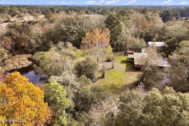 14071 Duckworth Rd, Gulfport, MS 39503 - view from above of property with a heavily wooded area and a nearby body of water