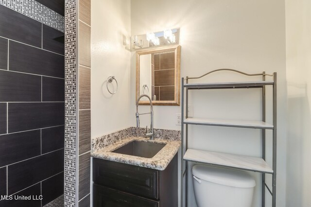 5029 Crescent Ridge Dr, Kiln, MS 39556 - full bathroom with vanity and a tile shower
