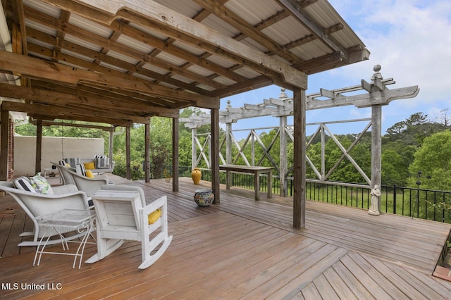 215 Azalea Ct, Brandon, MS 39047 - view of wooden terrace