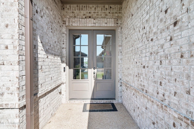 7785 Parkridge Dr, Southaven, MS 38671 - entrance to property featuring french doors and brick siding