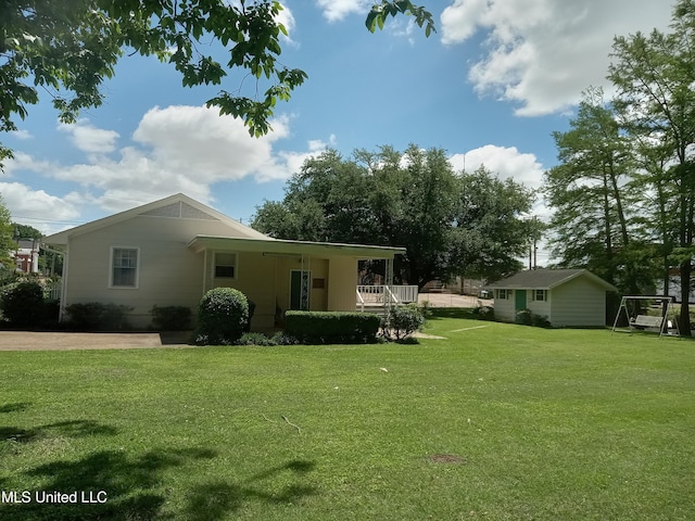 207 W Percy St, Indianola, MS 38751 - back of property with a yard