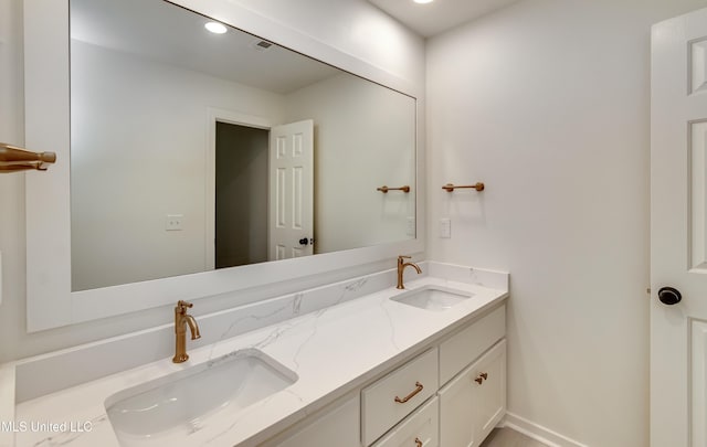 bathroom with vanity