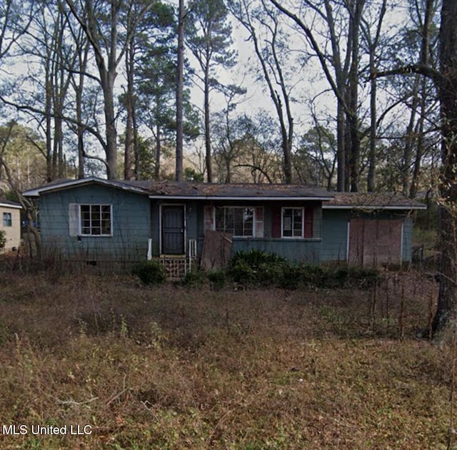 view of ranch-style home