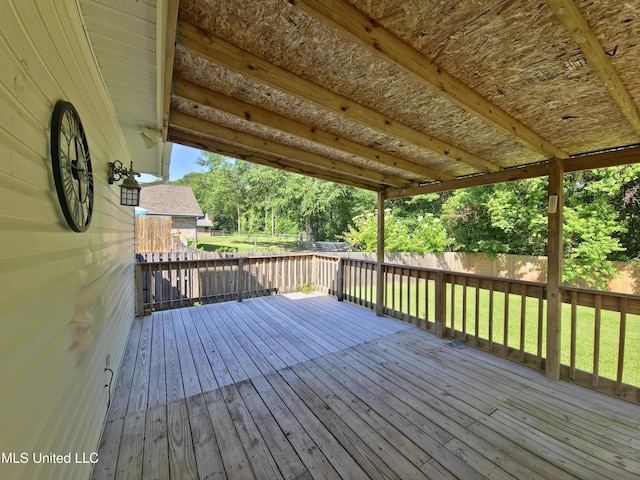 1334 Diller Rd, Ocean Springs, MS 39564 - view of wooden deck