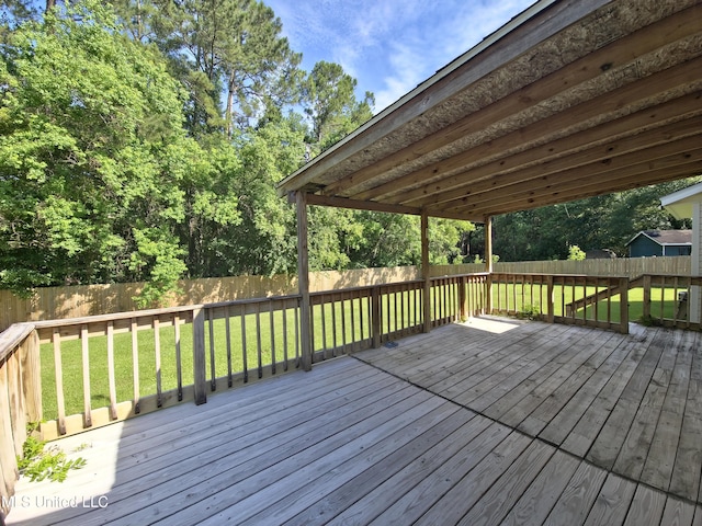 1334 Diller Rd, Ocean Springs, MS 39564 - view of wooden deck