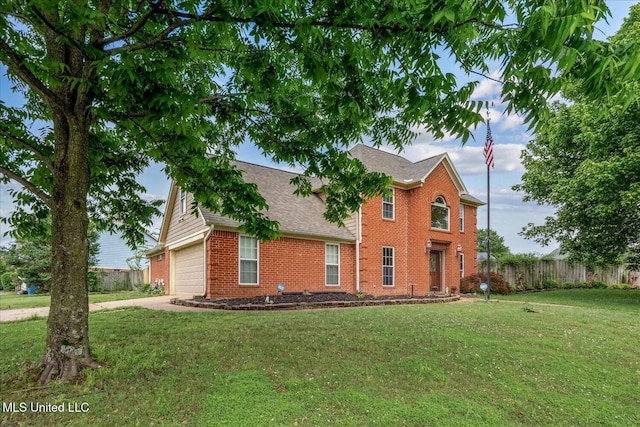 9015 Champlain Dr, Olive Branch, MS 38654 - view of front of property with brick siding, a shingled roof, concrete driveway, and a garage
