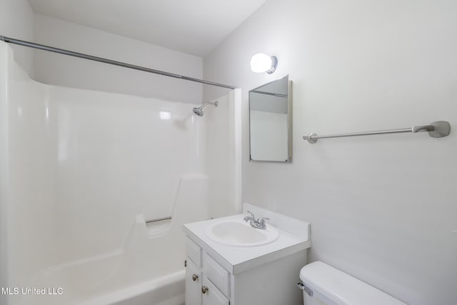 1302 Parktown Dr, Ocean Springs, MS 39564 - full bath featuring toilet, shower / bath combination, and vanity