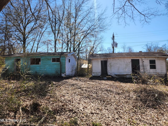 view of rear view of house