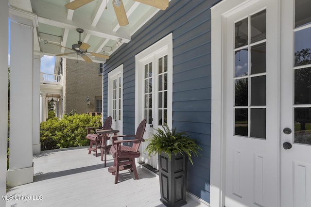6 Fondren Green Cir, Jackson, MS 39216 - porch featuring ceiling fan