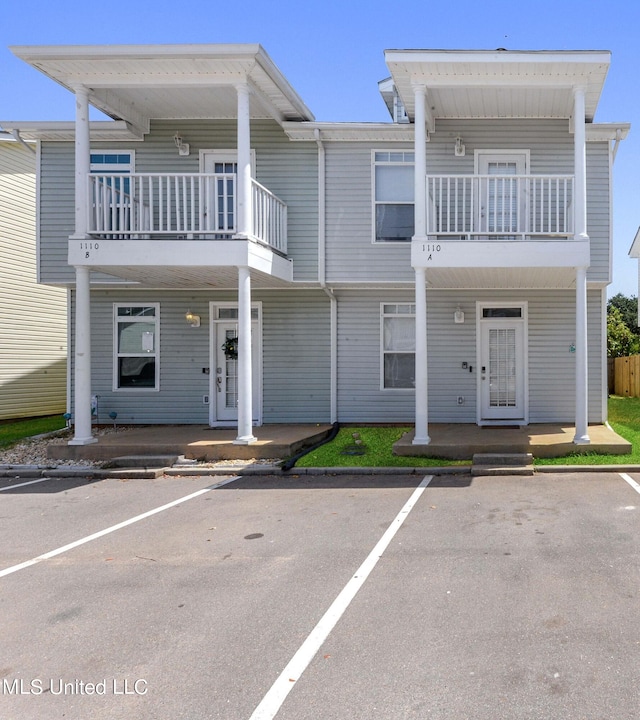 view of property featuring a balcony