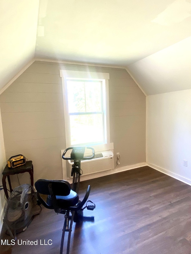 115 Pinedale Rd, Terry, MS 39170 - additional living space with lofted ceiling and dark wood-style flooring