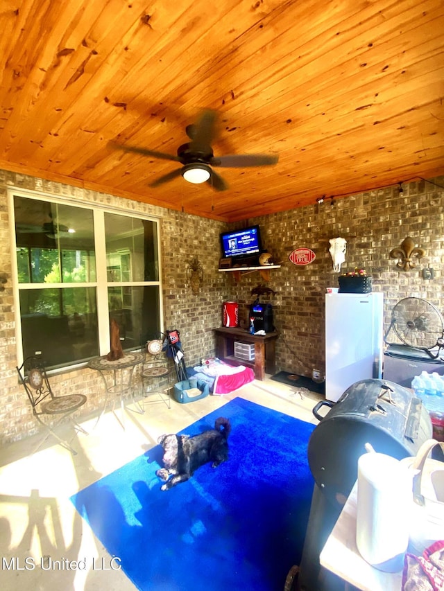 115 Pinedale Rd, Terry, MS 39170 - view of patio / terrace featuring ceiling fan