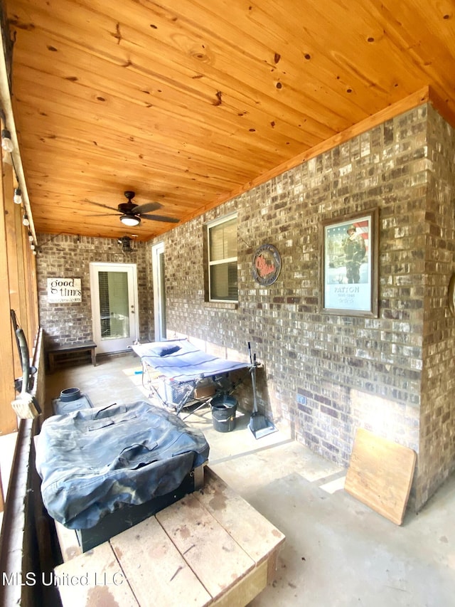 115 Pinedale Rd, Terry, MS 39170 - view of patio / terrace featuring a ceiling fan
