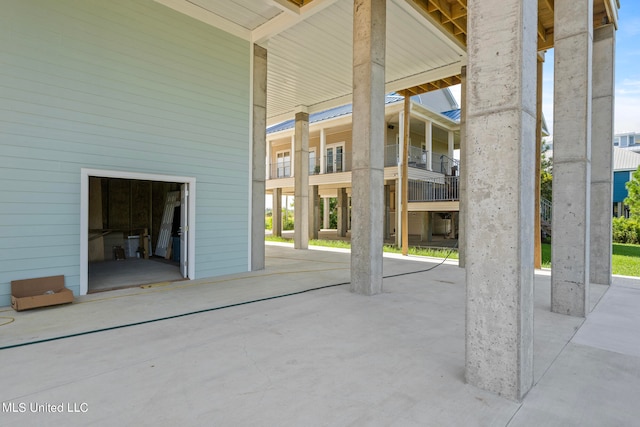 view of patio / terrace featuring a balcony