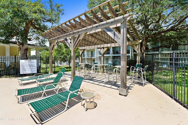 3230 Cumberand Rd Unit 56, Ocean Springs, MS 39564 - view of patio featuring a pergola