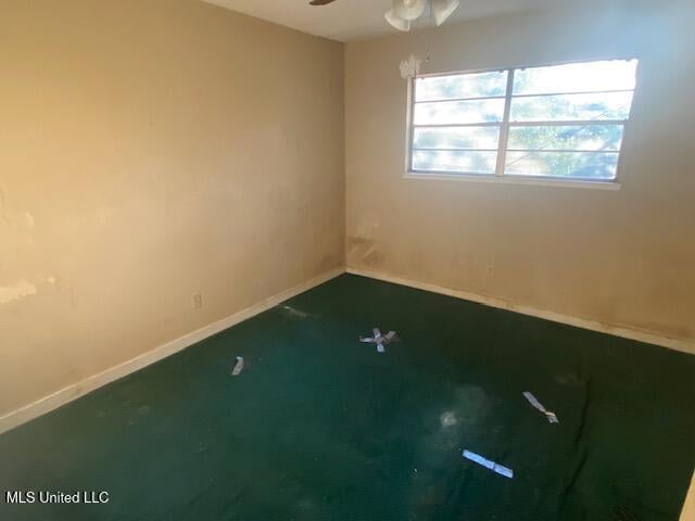 511 Forest Ave, Jackson, MS 39206 - spare room with ceiling fan and baseboards