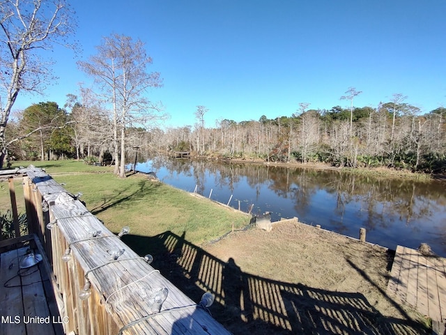 view of water feature