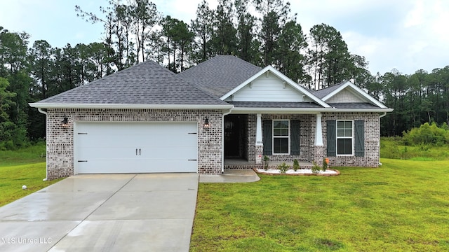 16814 W Landon Green Dr, Gulfport, MS 39503 - view of front of property featuring brick siding, a porch, and an attached garage