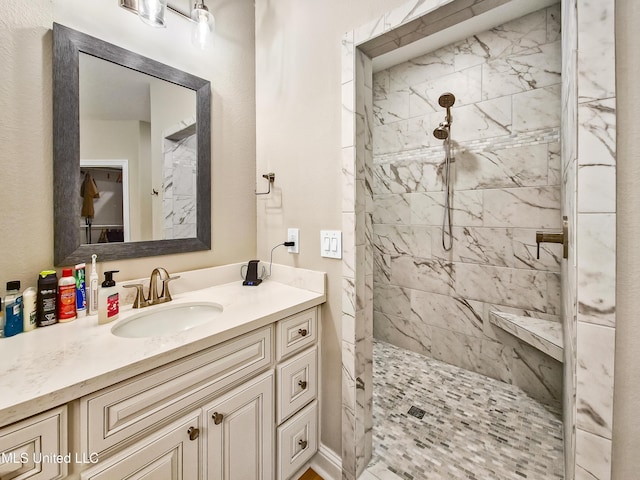 16814 W Landon Green Dr, Gulfport, MS 39503 - bathroom featuring vanity and tiled shower